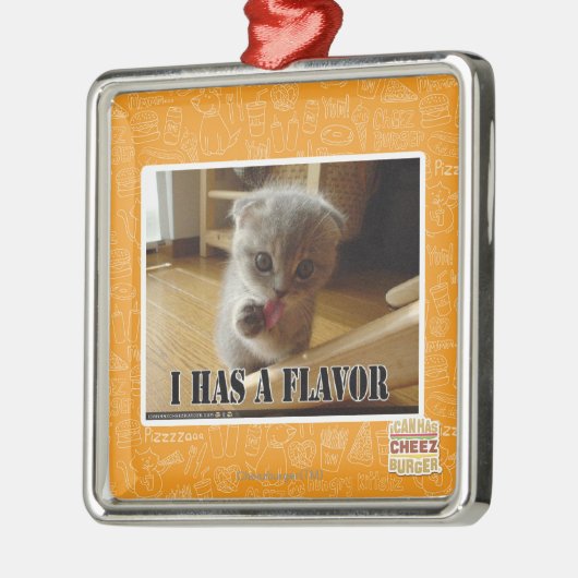 I hat ein Aroma Silbernes Ornament (Links)
