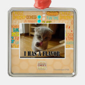 I hat ein Aroma Silbernes Ornament (Vorne)