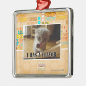 I hat ein Aroma Silbernes Ornament (Links)