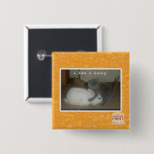 I hat ein Häschen Button (Vorne & Hinten)