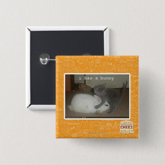 I hat ein Häschen Button (Vorne & Hinten)