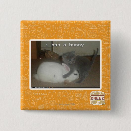 I hat ein Häschen Button (Vorderseite)