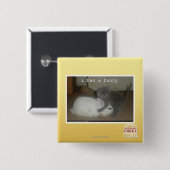 I hat ein Häschen Button (Vorne & Hinten)