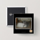 I hat ein Häschen Button (Vorne & Hinten)