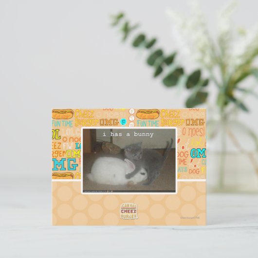 I hat ein Häschen Postkarte (Stehend Vorderseite)