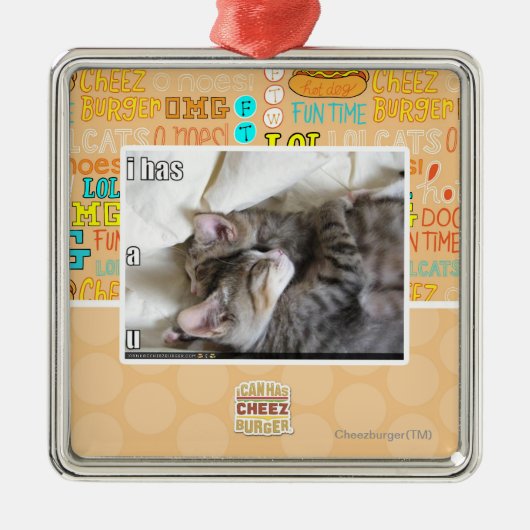 I hat ein u ornament aus metall (Vorne)