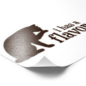 i hat einen Geschmack Kitty Cat Fotodruck (Ecke)