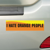 I HAT ORANGE PEOPLE AUTOAUFKLEBER (Auf Auto)