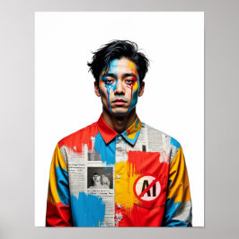 "I Hate AI Art. 4 Poster