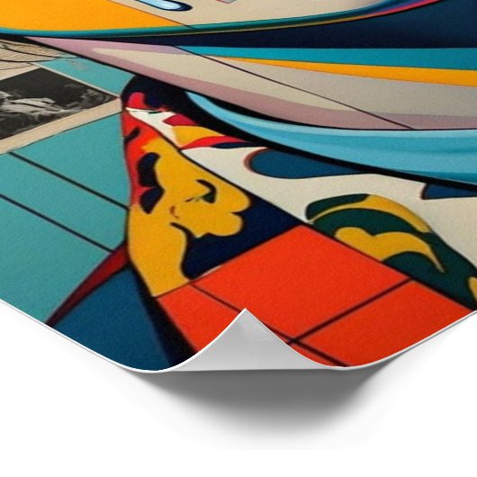 "I Hate AI Art. 6 Poster (Ecke)