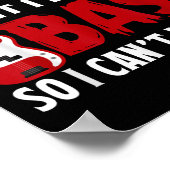 I Hate Being Y But I Play Guitar B So I Can't Help Poster (Ecke)