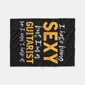 I Hate Being Y But I'm A Guitarist So I Can't Help Fleecedecke (Vorderseite (Horizontal))