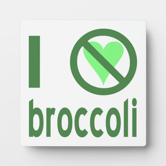 I Hate Broccoli Fotoplatte (Vorderseite)