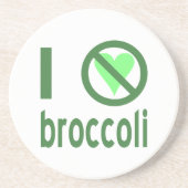 I Hate Broccoli Getränkeuntersetzer (Vorne)