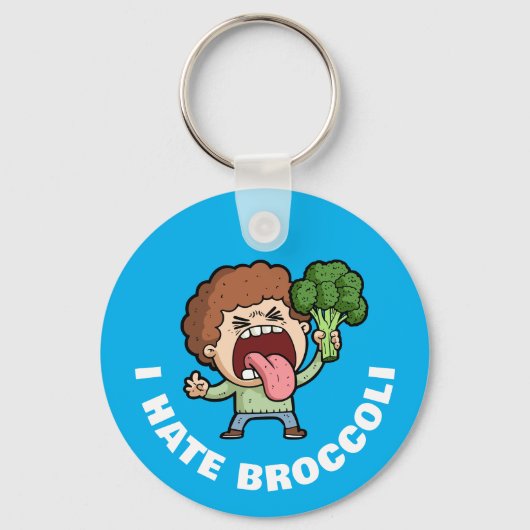 I Hate Broccoli Schlüsselanhänger (Vorderseite)