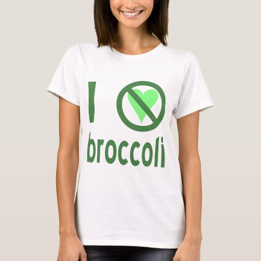 I Hate Broccoli T-Shirt (Vorderseite)