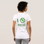 I Hate Broccoli T-Shirt (Schwarz voll)