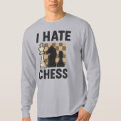 I Hate Chess long sleeve - vivid print T-Shirt (Vorderseite)