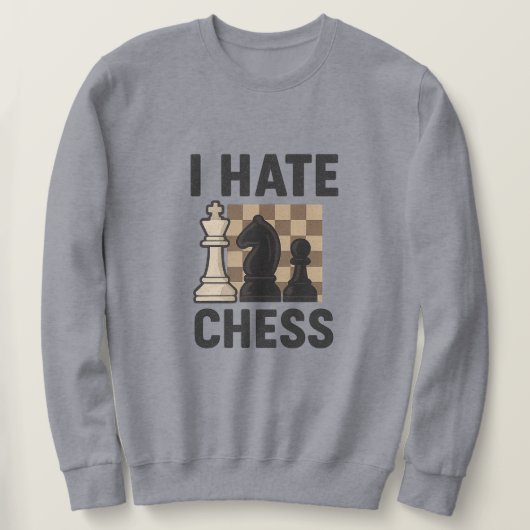 I Hate Chess sweatshirt - vivid print (Design vorne)