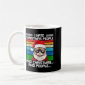 I Hate Christmas Holidays Haters Black Uni-adults Kaffeetasse (Links)