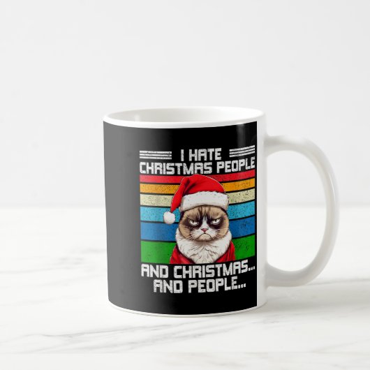 I Hate Christmas Holidays Haters Black Uni-adults Kaffeetasse (Rechts)