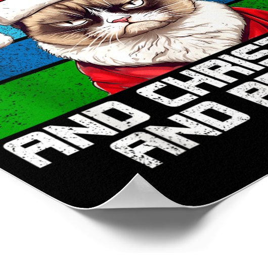 I Hate Christmas Holidays Haters Black Uni-adults  Poster (Ecke)