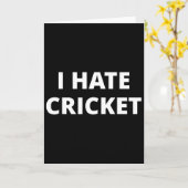 I Hate Cricket  Karte (Gelbe Blume)