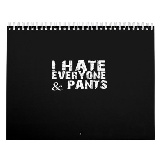 i hate everyone and pants kalender (Titelbild)