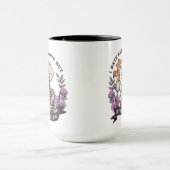 I hate everyone but coffe helps skeleton Halloween Tasse (Zentrum)