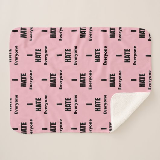 I Hate Everyone Sherpadecke (Vorderseite (Horizontal))