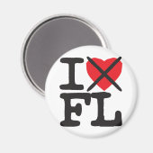 I Hate FL - Florida Magnet (Vorderseite/Rückseite)
