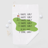 "I Hate Golf" Funny Golf Handtuch (Insitu)