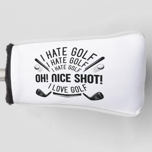 I Hate Golf Golf Headcover (Vorderseite)