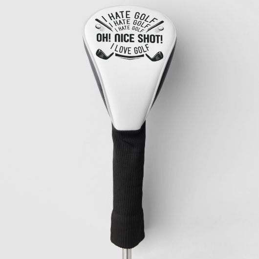 I Hate Golf Golf Headcover (Vorderseite)