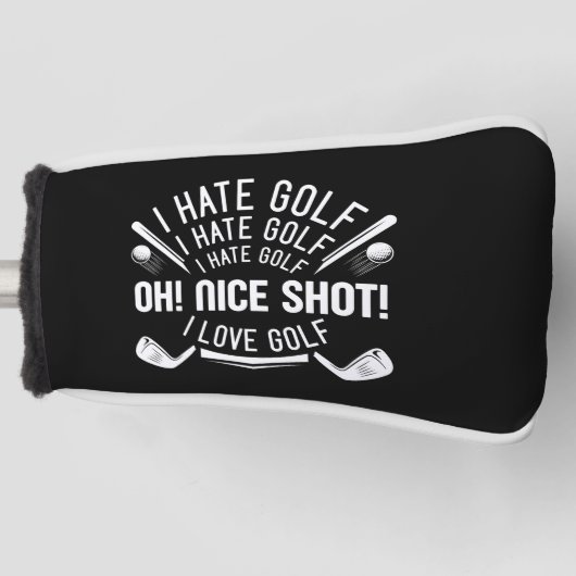 I Hate Golf Golf Headcover (Vorderseite)
