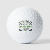 I Hate Golf Golfball (Vorderseite)