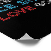 I Hate Golf Hate Golf I Hate Nice Shot I Love Golf Poster (Ecke)
