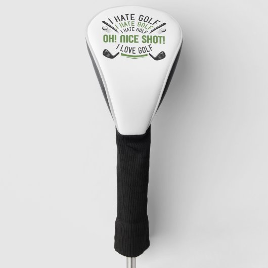 I Hate Golf Headcover (Vorderseite)