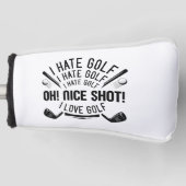 I Hate Golf Headcover (Vorderseite)