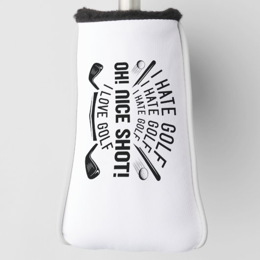 I Hate Golf Headcover (Rotieren 90)