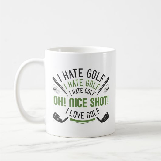 I Hate Golf Kaffeetasse (Links)