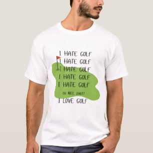 "I Hate Golf" Shirt für Golfliebhaber
