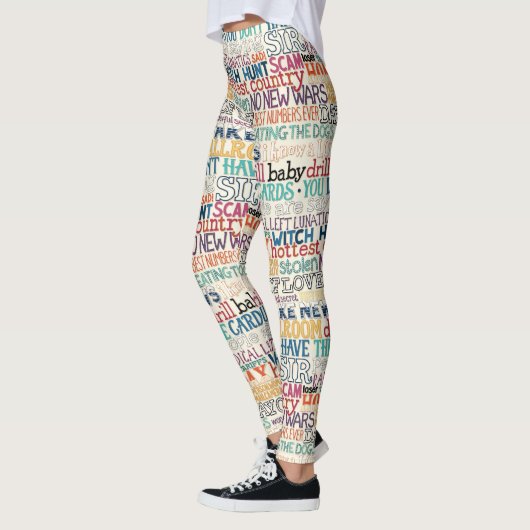 I hate how stupid everything is typography leggings (Links)