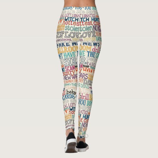 I hate how stupid everything is typography leggings (Rückseite)