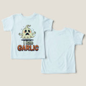 I Hate Knolic Ghost - Funny Halloween Knoblauch Ha (Design Vorderseite & Rückseite)