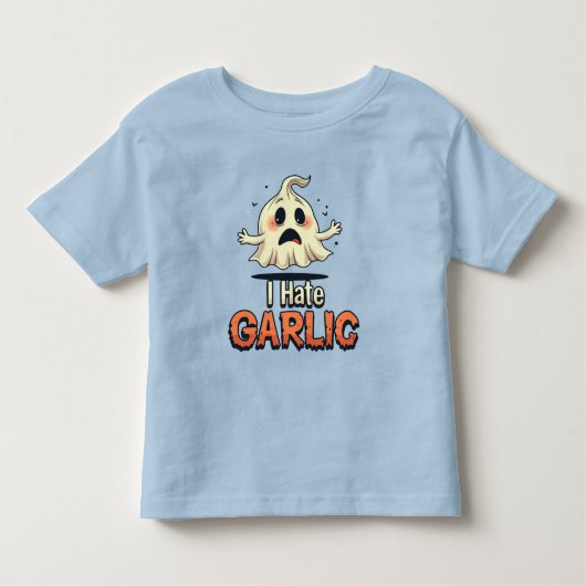 I Hate Knolic Ghost - Funny Halloween Knoblauch Ha Kleinkind T-shirt (Vorderseite)