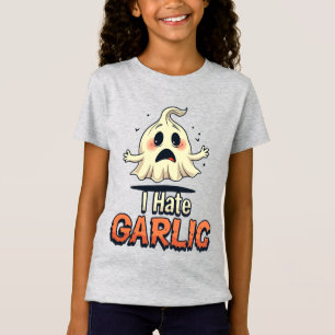 I Hate Knolic Ghost - Funny Halloween Knoblauch Ha T-Shirt