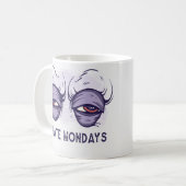 I HATE MONDAYS DESIGN KAFFEETASSE (Vorderseite Links)