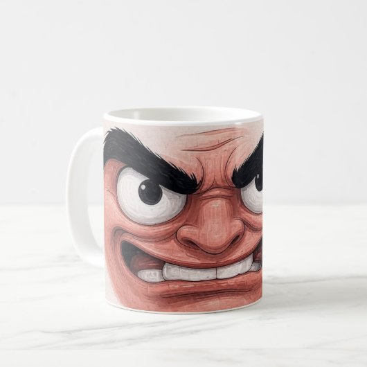 "I Hate Mondays" Mug - The Angry Face That Speaks  Kaffeetasse (Vorderseite Links)