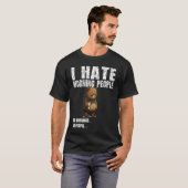 I hate morning people bad mood without coffee T-Shirt (Vorne ganz)